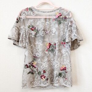 Sundance Sheer Lace Blouse